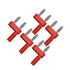 Qingdinu 16 PCS 4MM Banana Plug Connector Short Circuit Jumper 2 Revolution 1