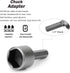 9pcs Nut Driver Drill Bit Set Impact Ready Socket Bit Chuck Adapter 1/4" Hex Shank 5-13mm Metric Socket Strong Sleeve Wrench Screw Power Drill Adapter Tool for Screws Hooks Bolt Heads by Rongon