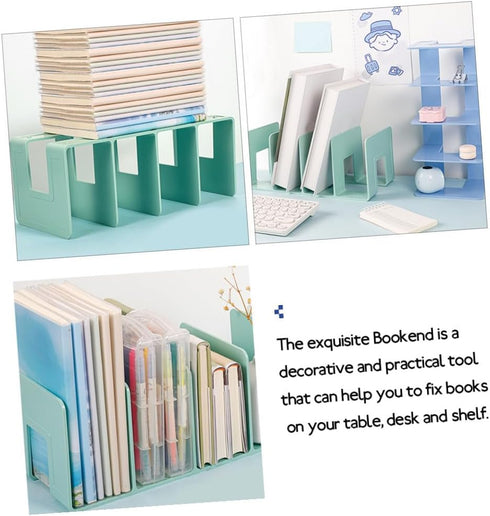 ARTIBETTER Decorative Multi-Function Book Organizer Bookend for Desk Office and Home Use Space-Saving Document and Book
