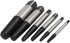 uxcell 1/8"-1" Screw Extractor Set, Broken Bolt Stud Pipe Remover Tool Kit, 6 in 1
