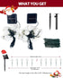 OZS 2PK 32LED 55FT 8 Red and White Christmas Decorations Mushroom Solar Lights, Christmas Lights Outdoor with Lighting