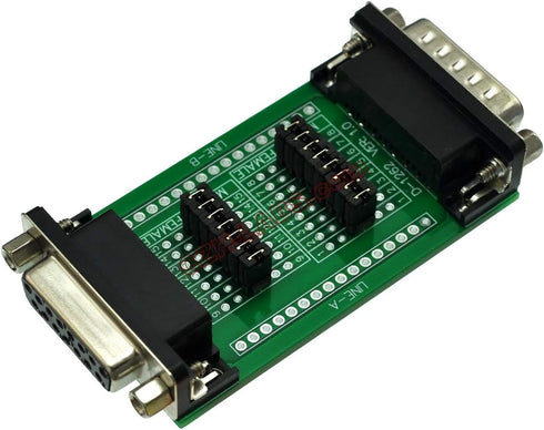 Electronics-Salon DB15 DB15 CZH-Labs D'sub Diagnostic Test Breakout Board, DSUB Connector Male to Female.