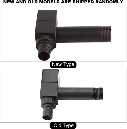 Zerodis Black Copper Handle Washing Machine Faucet, Wall Mount Laundry Cold Water Tap with Built-in Bubbler