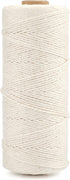 G2PLUS White Cotton Cooking Twine String, 1MM, 656Feet Food Safe Butchers Twine for Tying Meat
