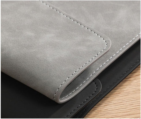 Leather File Organizer, Waterproof Ultra-Thin PU Leather A4 Envelope Folder, Expandable Briefcase Organizer
