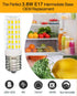 KEI d28k Freezer Bulb, 2 Pack - 4W Refrigerator Light Bulb, E17 Intermediate Base, Cool White