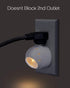 360 6 Pack Emotionlite Plug-in Night Lights, Warm White LED Nightlight, Rotation, Dusk to Dawn Sensor, Kids, Adult