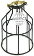Set 2 Rustic State of Industrial Vintage Style | DIY Farmhouse Metal Wire Cage for Hanging Pendant Lighting | Light