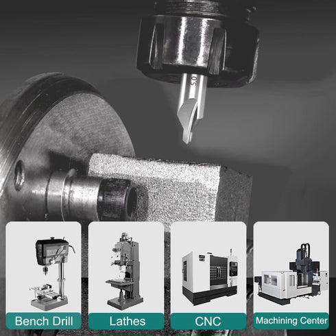 8Pcs HSS Center Drill Bits Set, 60-Degree Angle Combined Countersink Tools for Metalworking (1-6mm Sizes)