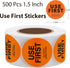 BLESS-VAST 500 1.5 Inch Pcs Use First Stickers - Dot Pharmacy Labels Paper for Food Service, Medication, Inventory
