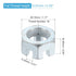 uxcell 3/4-16 6.8 2Pcs UNF Hexagon Slotted Nut, Grade Zinc-Plated Carbon Steel Hex Nuts Good for Machinery Repairing