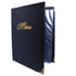8.5" 11" 7 14 (2-Pack) Menu Covers Premium Faux Leather - Menu Holder x with Transparent Sleeve - Page View