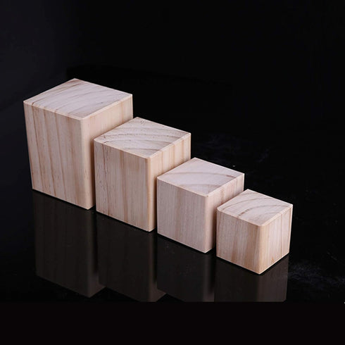 KDDEON Set 4 Legs,23 (5x5x8cm/2x2x3.1in) of Solid Wood Pine Block Furniture Risers Legs,Table Legs Bed Legs Sofa Couch