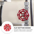 PZRT 7x7mm, Cast Iron Outside Faucet Round Wheel Handle, Hose Bib Water Spigot Red