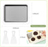 EL EastLane 2 Ice Cream Roller Maker Kit with a Bear Bowl and Scrapers, Instant Rolled Ice Cream Tray Freezy Bake at