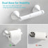 Set, 4-Piece Set BGL Bathroom Accessories White Paint Expandable Towel Bar Bathroom Accessory Wall Mounted Towel Ring