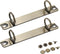 Semetall 2pcs A7 Notebook 2-Ring Binder Mechanism, Metal Loose Leaf Binders Ring Clips, Replacement Kit, Bronze