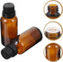 Uonlytech Glass Bottles - 12Pcs Essential Oil Bottles, 20ml with Orifice Reducer for Oil Blends and Lab Chemicals