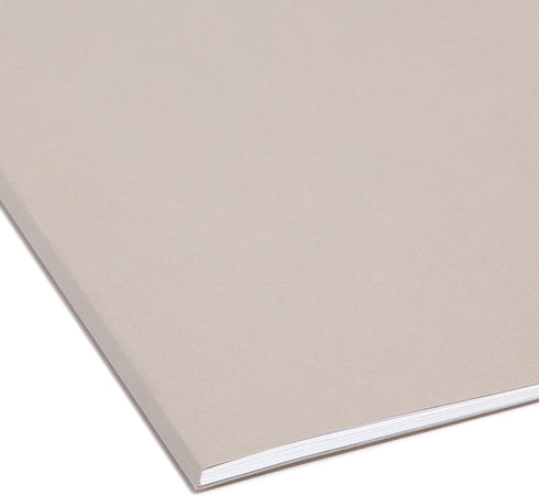 Smead TUFF Hanging File Folder, Legal Size, Easy Slide Tab, Steel Gray, 18 per Box (64093, Rod Color May Vary)