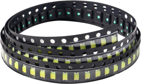 Coliao 200pcs 1206 (3.2mm 1.6mm 3V 20mA 270-320MCD) Bulb White SMD LED Diode Lights Chips x DC Super Bright Lighting