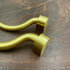 SANCHAKOU 2 Pack 95Mm Cabinet Furniture Knobs Bedside Table Drawer Handle Brass Chinese Style Desk Brass Round Stick