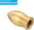 PATIKIL M10 2 Pack 17.5x32mm Thread Lamp Finial Cap Knob, Brass Lamp Shade Harp Top Screw Caps Decoration Light Fixture