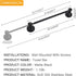 16 26 Inch BESy Adjustable to Bath Towel Bar Rack for Bathroom Towel Holder, Wall Mounted Towel Bar Rod Hanger Bathroom