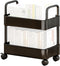 Generic Utility Cart - Mobile Kitchen Slide Out Organizer On Wheels, 2-Tier Storage