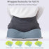 WLLYXUS Tailbone (Gray,1pc) Memory Foam Seat Chair Cushion for Relieves Back Sciatica Pain Cushion Low Back Pain