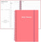 Daily Planner Undated, A5 To Do List Notebook, Spiral Appointment Planner, Pink