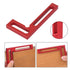 Rectangular 90 Degree Professional Positioning Ruler, Woodworking Clamping Square Measurement Layout Template Tool