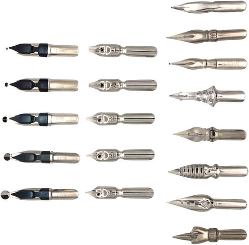 Gullor Calligraphy Pens Set - Handcrafted Dip Pen Calligraphy Set with 18 Nibs