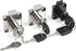 OBVCLXCS Cabinet Drawer Latch Furniture Door Lock Hardware Wardrobe Bedside Bookcase 1Pcs(Silver 16x21mm