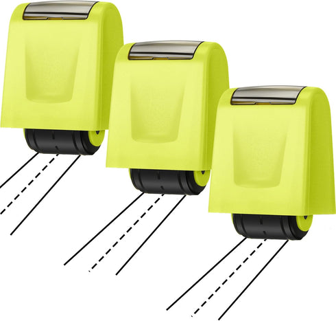 Teling 3 Pcs Dashed Handwriting Line Practice Roller Stamp, Self Inking Line Rolling Stamps for Teacher Classroom