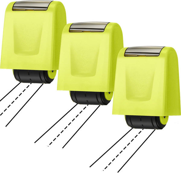 Teling 3 Pcs Dashed Handwriting Line Practice Roller Stamp, Self Inking Line Rolling Stamps for Teacher Classroom