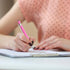 PASISIBICK 12 Pieces Pink Ballpoint Pen with Stylus Tip, 2 in 1 Premium Metal Stylus Pen for Touch Screens (12 PCS Pink)