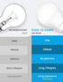 Dusk to Dawn LED Light Bulbs Outdoor, 13W Ultra Bright (100W Equivalent), 2700K Soft White, Auto On/Off, 2 Pack
