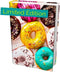 Book Sox Stretchable Book Cover, Donuts, Fits Most Hardcover Textbooks up to 9x11, Washable & Reusable
