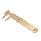 Double Scale Vernier Calipers: Brass Sliding Gauge for Measuring Jewelry (100mm)