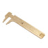 Double Scale Vernier Calipers: Brass Sliding Gauge for Measuring Jewelry (100mm)