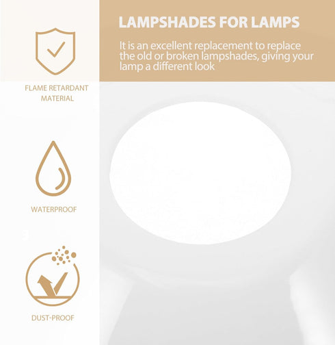 Zerodeko Acrylic Lamp Shade Replacement, Lamp Shades for Floor Lamps, Elegant Cover Light Fixture Replacement, Acrylic