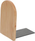 Simple Design Wooden Bookends for Desk and Shelf Thick Beech Wood Book
