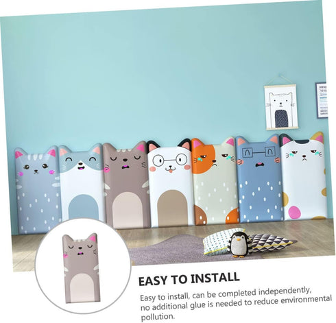 2 Pcs Soft Wall Stickers Decorative Kid Room Wall Pad Room Anti- Collision Cushion Safe Tape Changing Table Cover