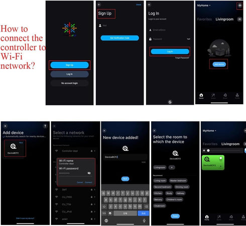 FVTLED WiFi Controller, LED WiFi Controller Wireless Smart Controller Working with Android and iOS System Mobile Phone