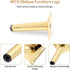 Bivethoi 4PCS 4 Inch Oblique Furniture Legs Sofa Legs, Mid-Century Couch Legs Tapered Chair Legs, Metal Ottoman Legs