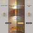 3600 3 10-100LM Dimmable, 2-Pack Wood Grain Night Light with Motion Sensor, Magnetic Attachment, Wireless, mAh Type-C