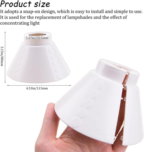 SaiDian 3Pcs E27 Bulb Bulb Plastic Shade Protective Light Cover for Home Use Replacement Lampshade Compatible