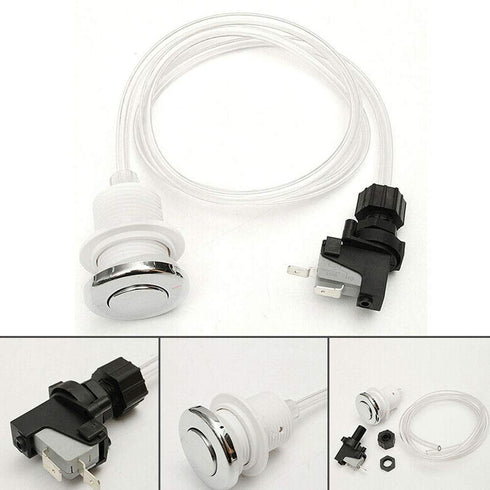 1 Set Pneumatic Switch for Garbage Disposal, 16A On Off Push Button for Bath Tub Spa