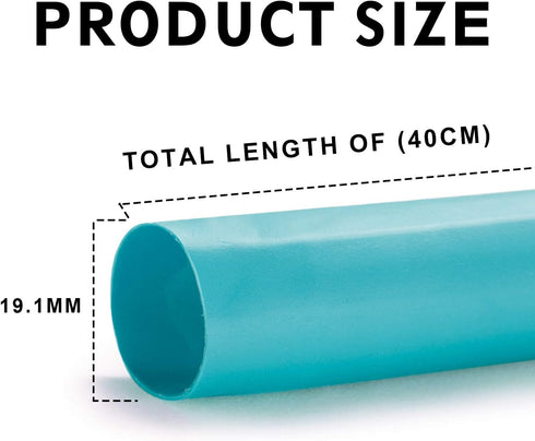 6 Pack 3/4'' Heat Shrink Tube 3:1 Adhesive-Lined Tubing, 6 Color 1.3Ft