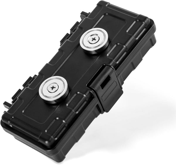 Magnetic Key Holder Under Car, Hide a Key Magnetic Case for Hiding Keys for Vehicles, Outdoor Travel USB (Black)